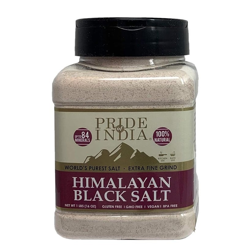Pride of India Himalayan Black Salt - 1 Pound - Image 1